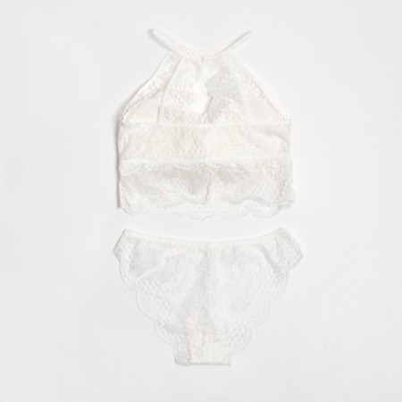 Female set (top, panties) color white, size 42-44-2