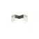 Lamp-connector X-shaped novotech. BITS, 12W, LED, 58x180x180 mm, black color