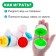 Porter "Eggs", 6 colors and geometric shapes, mix