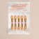 A set of applicators for shadows, bilateral, 5 pcs, 5.5 cm, pink/gold color