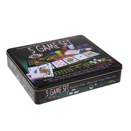 Poker, set for the game, (roulette, maps 54 pcs, chips with nom. 100 pcs, cubes 4 pcs, field) 33 x 29 s-6