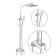 The shower system Fashun A52418-8, pouring 98 mm, with a tropical shower, hand watering can, white