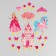 Set for decorating the cake "Happy Birthday!", Princess