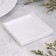 Square Square from gypsum, 10x1.5cm, white mother of pearl
