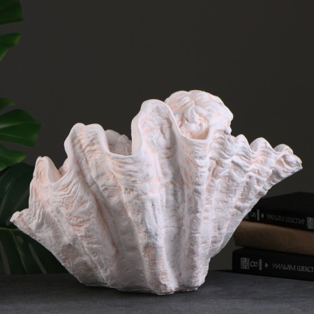 Figure "Angel in the shell" Big, beige 35x42x31cm-2