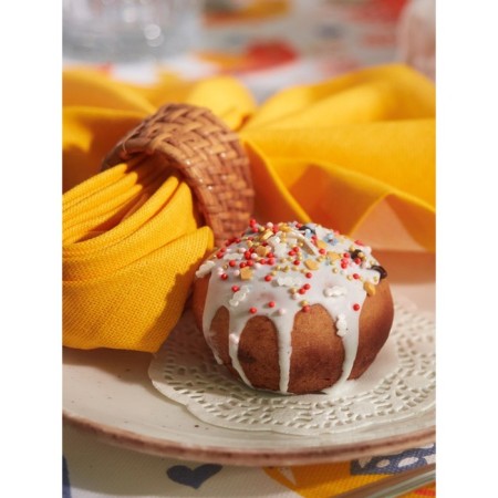 Serving napkin Orange, size 40x40 cm, orange color