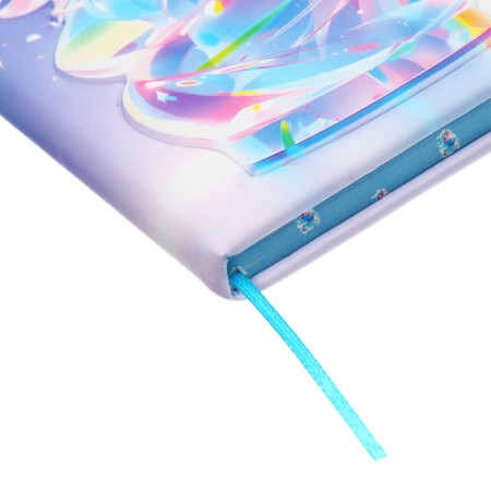 Notebook Gift Book 96l, line, color cut, PVC anime PVC cover (17.7x12.4cm)-4