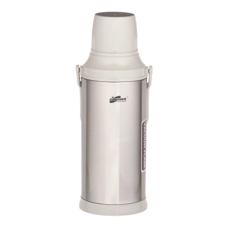 Thermos 2 l, with a glass flask, retains heat 12 hours, with a mug, gray