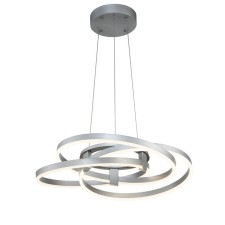 Suspension Indigo lamp, 14002/3p Silver. 3x80W, LED, 4900LM, 3000-6000K, MOTHER IK, 720x720x175/1375 mm, white matte color