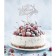 New Year's topper "Happy New Year!", Deer, silver color