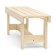 A bench (bench) wooden from linden 130 x 32 x 42 cm, without a back, for a bath, cottage and garden