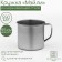 Magic mug "Maili", 550 ml, d = 9.5 cm, chrome -colored color