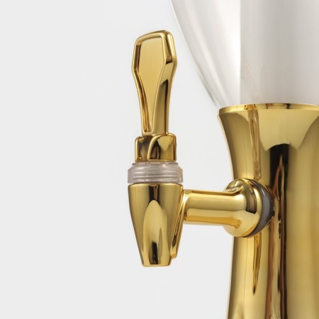 Beer Gold Tower, backlighting flask, 2 l, gold color-2