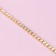 Chain with rhinestones, with holography, metal, glass, 2.5 mm, 9 ± 1 m, gold color