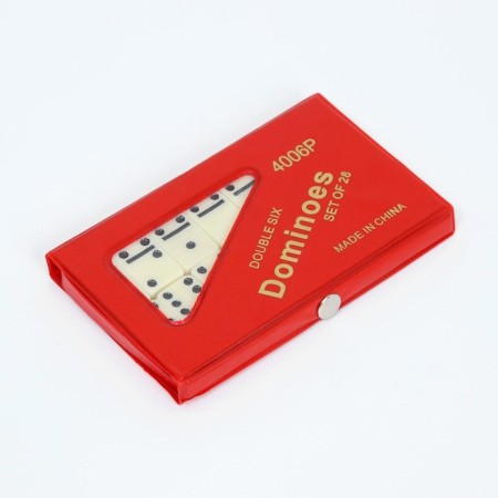 Domino "Forkas", 9 x 15 cm, knuckles 4 x 2 cm, red-3