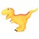 Rubber toy for the bath "Dinosaur: Tyrannosaurus, 22 cm, with a squeak, crumb I
