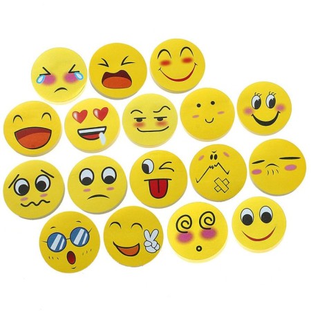 Block with a sticky edge "Smiles", 100 sheets, mix