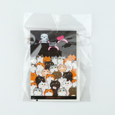 Ring 3 pcs with a tattoo "Be the most beautiful" 8 x 12 cm-13