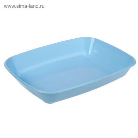 Round toilet without a mesh 33.5 x 25 x 6 cm, blue-2