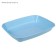 Round toilet without a mesh 33.5 x 25 x 6 cm, blue