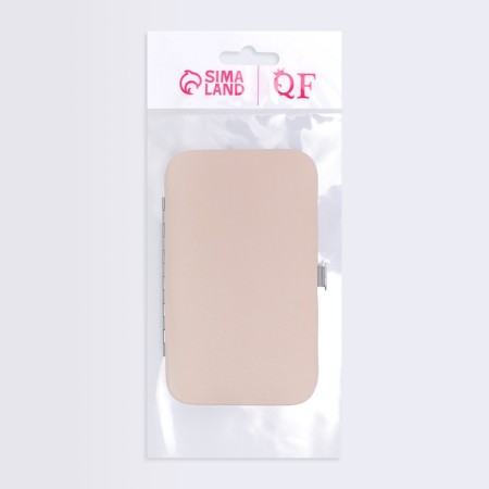 Manicure set, 8 objects, in case, beige/pink gold color-6