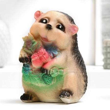 Pigger "Hedgehog with flowers" 11x11x15cm