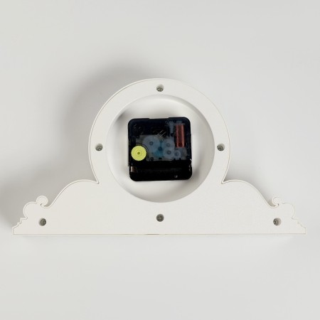 Table watch "Pitse", silent, 26 x 14 cm, d-9.5 cm, white body with gold-5