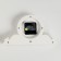 Table watch "Pitse", silent, 26 x 14 cm, d-9.5 cm, white body with gold