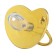 Nipple - Orthodontic dummy "Crown", with a cap, +12 months, gold, rhinestones