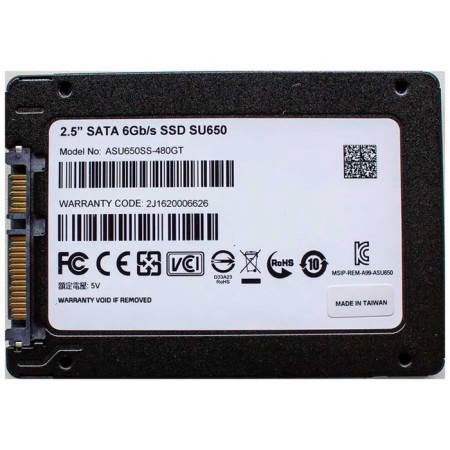SSD Adata 2.5 "Ultimate SU650 480 GB SATA III ASU650SS-480GT-R-1