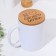 Circle-stand for the mug "I love my husband", beech, D 80mm