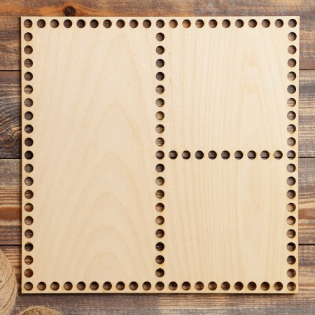 Clothing "Square, perforation", bottom plywood 3 mm, 30 × 30 cm, d = 9mm