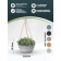 Kashpo for flowers suspended, 4 liter light charcoal 25.5x25x12.7cm