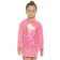 Sweatshirt for girls, height 86 cm, pink color