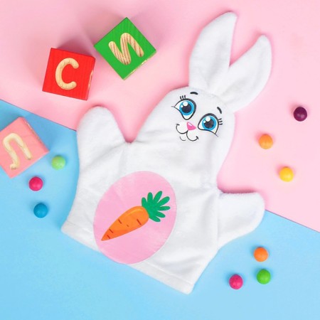 Toy on the hand "Bunny"-4