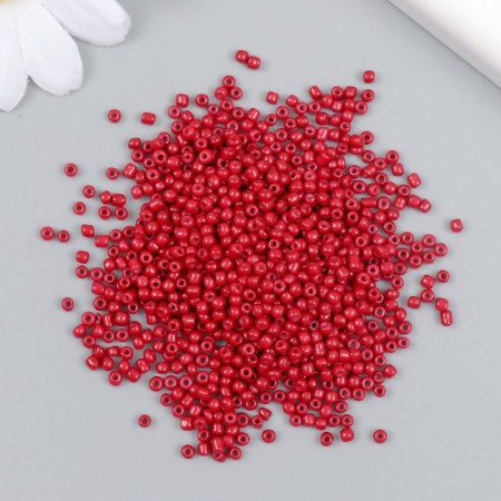 Glass beads 12/0 "pink-red" bright 450 g-1