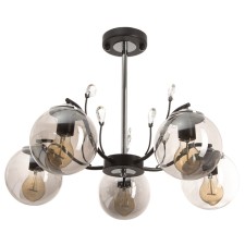 ARISA chandelier 5he27 40W black-silver 60x60x40 cm
