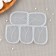 Silicone Mold for candy and chocolate "Tulip", 5.5 × 4.5 cm, the color is transparent