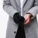 Gloves male, dimensionless, with insulation, black color
