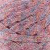 Knitted yarn "Ribbon" with Lurex 85m/170 ± 5 g (pink, lurex: rainbow)