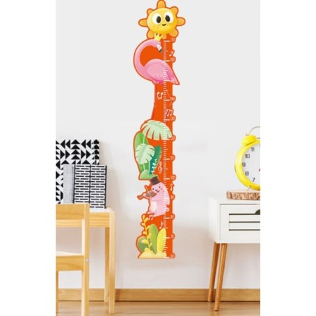Sticker Plastic Interior Color Rostomer "Pink Flamingo and Bunny" 50x70 cm