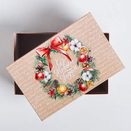 Gift box "Happy New Year", 28 x 18.5 x 11.5 cm, New Year-2
