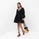 Women's dress MIST with voluminous sleeves, black, p.44-46