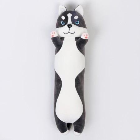 Soft toy "Husky", 65 cm, gray-white color