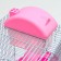 A cage for small rodents "Pijon", with a filling, 27 x 21 x 45 cm, pink