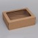 Confectionery packaging with a window, craft, 39 x 29 x 12 cm
