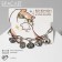 Bracelet "Chain with pendants" cartoons, color silver
