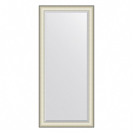 EvoFORM mirror in a baguette frame, with fatcet, 78 mm, 74x164 cm, white skin with chrome