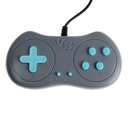 Game console A15, with a gamepad, AV cable, 8 bits, 500 games, gray-7