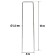 U-shaped brackets for clamping covering material, h = 15 cm, d = 0.25 cm, set 100 pcs.